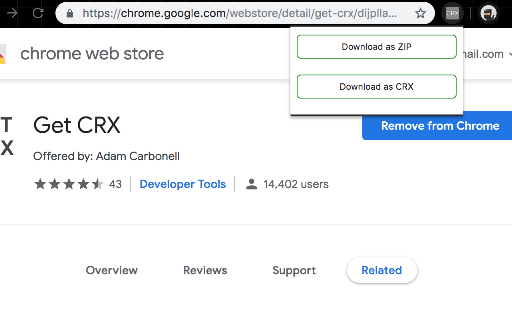 CRX Extractor/Downloader screenshot