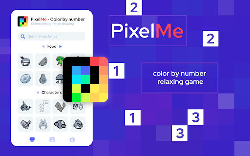 Pixel.me - color by number game screenshot