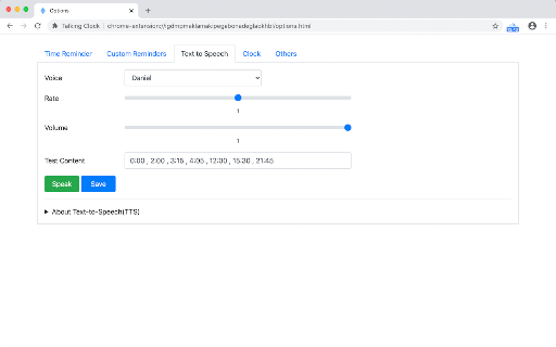 Talking Clock screenshot