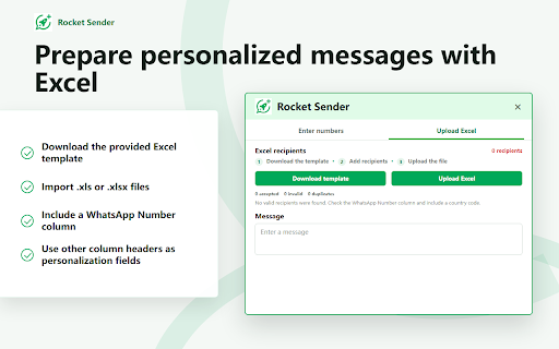 Rocket Sender - Bulk WA Messages & Automation screenshot