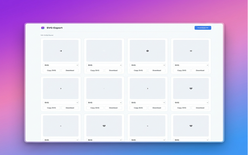 SVG Export - any website screenshot