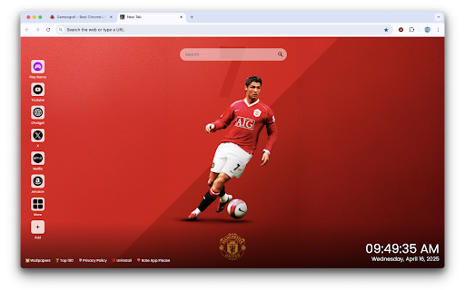 Cristiano Ronaldo Manchester United 2003–2009 Wallpaper screenshot