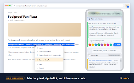 NotePin – Private Notes for Web Pages screenshot