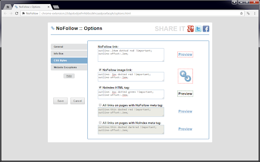 NoFollow screenshot