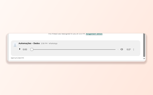 HubSpot Audio Recorder screenshot