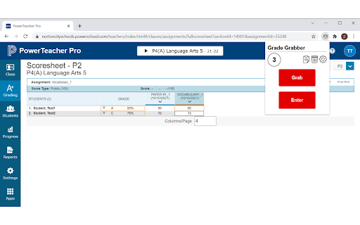 Grade Grabber screenshot