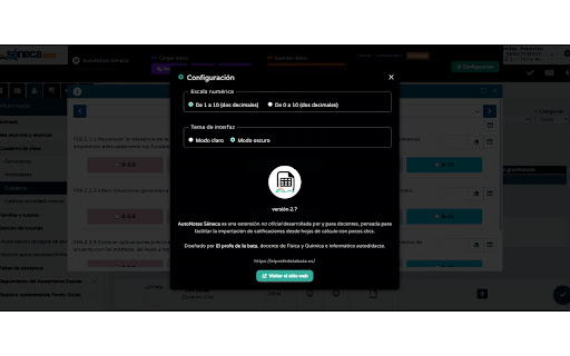 AutoNotas Séneca screenshot