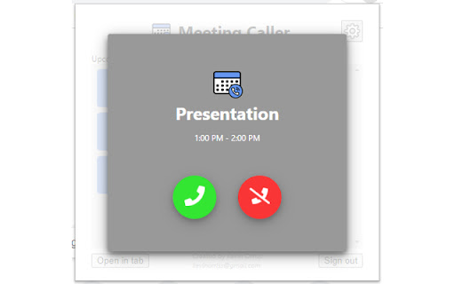Meeting Caller screenshot