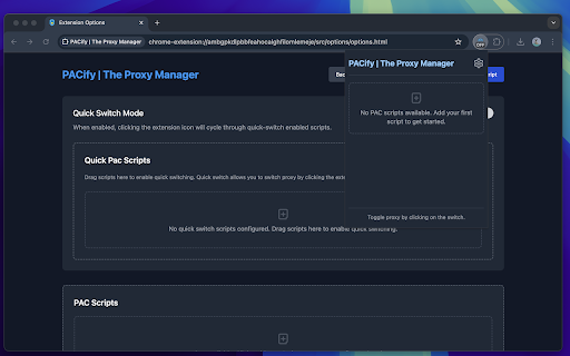 PACify | The Proxy Manager screenshot