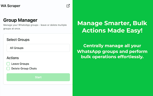 WhatsApp™ Scraper & Bulk Sender & Auto Join - ExtBoost screenshot