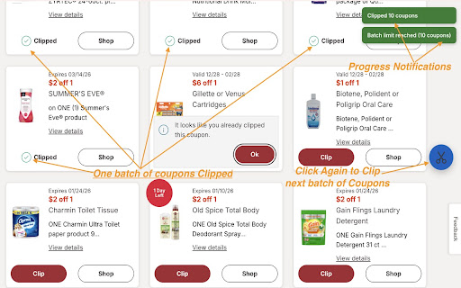 Grocery Coupon Clipper - Kroger, Walgreens, CVS Coupons screenshot