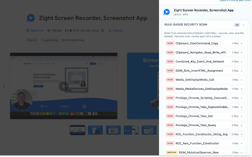 Extension Source Viewer & Security Analyzer screenshot