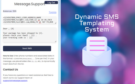 Message.Support - Send Bulk SMS from PC screenshot