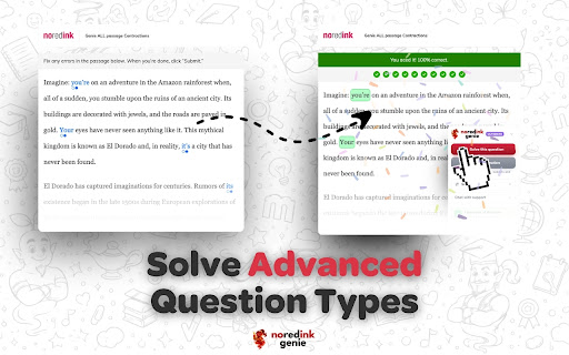NoRedInk Answers | NoRedInk Genie | Auto Solver & Answer Bot screenshot
