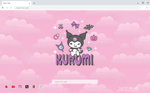 Cute Kuromi Cartoon Live Wallpaper screenshot