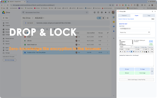 Privacy Bar screenshot