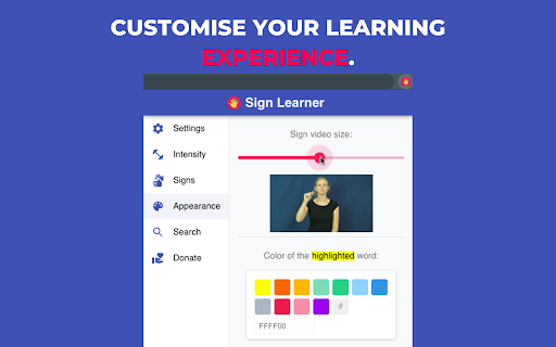 Sign Learner screenshot