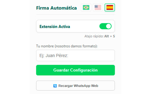 Assinatura Automática para WhatsApp screenshot