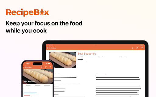 RecipeBox – Save Your Recipes! screenshot