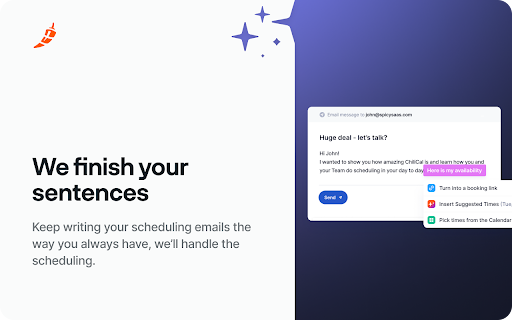 ChiliCal Co-Pilot: Smart Scheduling Links screenshot
