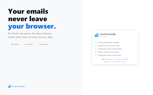 Send Personally for Gmail screenshot