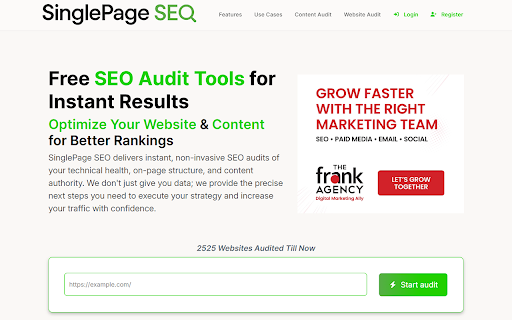 SinglePageSEO | Website & Content Analysis screenshot