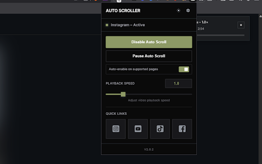 Auto Scroller for Reels, Shorts & TikTok screenshot