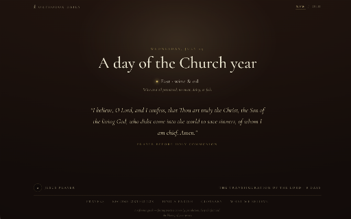 Orthodox Daily — Saints, Feasts & Fasting screenshot