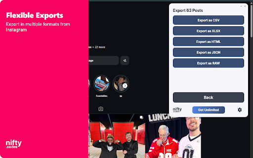 I-Social Scraper: Export Posts, Profiles, Reels & More screenshot