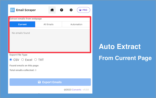 Email Scraper - Automatically Extract Email Addresses from Any Webpage screenshot