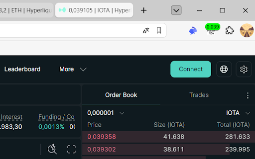 IOTA Crypto Price Widget screenshot
