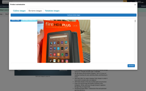 Images downloader from amazon screenshot