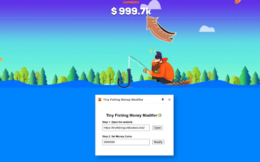 Tiny Fishing Money Modifier screenshot