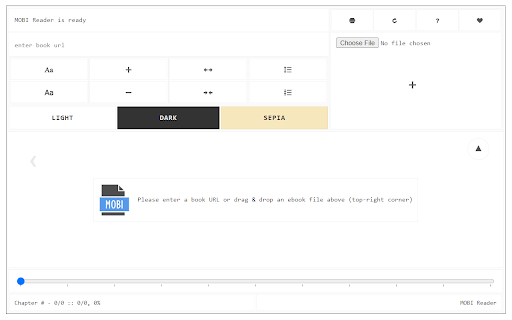 MOBI Reader screenshot