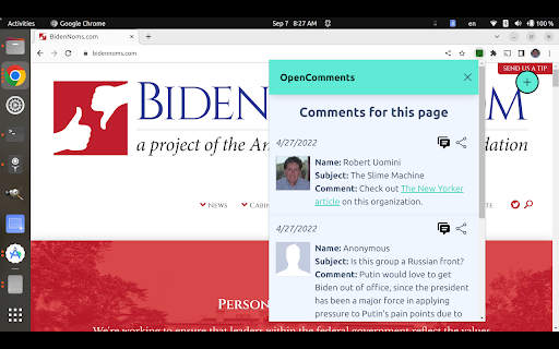 OpenComments screenshot