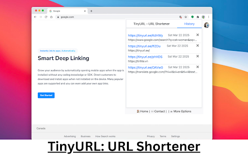Tiny URL - Url Shortener screenshot