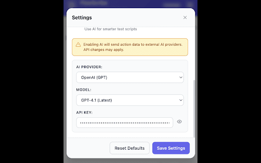 FlowScribe - Playwright & Selenium Recorder screenshot