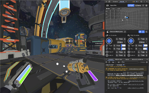 Immersive Web Emulator screenshot