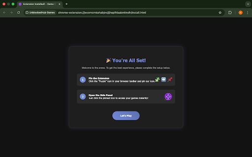 UnblockedHub.com - Play Unblocked Games on Side Panel screenshot