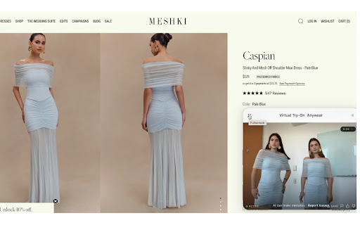 Anywear: Live Virtual Try-On screenshot