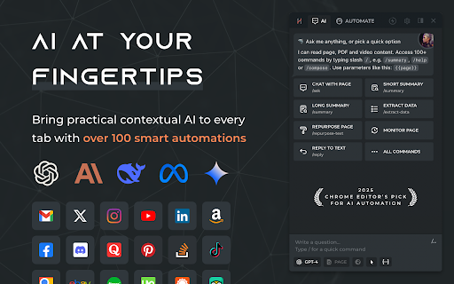 HARPA AI: Web Automation with ChatGPT, Claude, Gemini, Grok screenshot