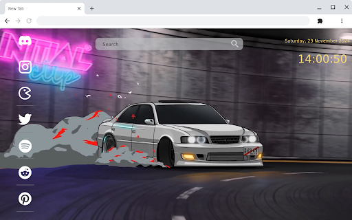 Toyota Chaser Drifting Tunnel Live Wallpaper screenshot