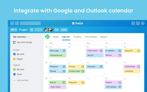 Planyway for Trello: Calendar, Timeline, Time Tracking and Reports screenshot