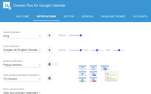 Checker Plus for Google Calendar™ screenshot