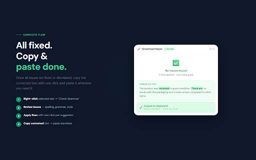 GrammarHelper — Grammar & Spell Checker screenshot