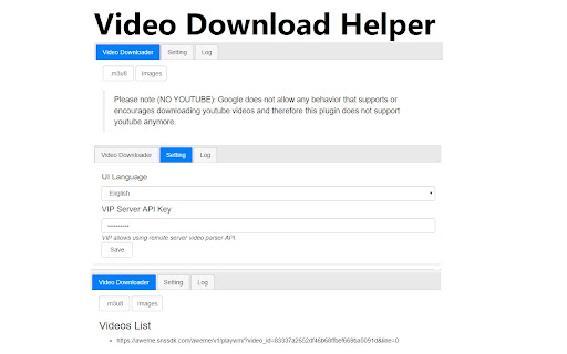 Simple Video Download Helper screenshot
