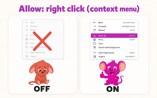 Enable Right Click & Copy — Smart Unlock + OCR screenshot