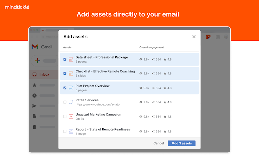 Mindtickle for Gmail screenshot