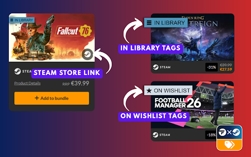 Fanatical Steam Tags and Links screenshot