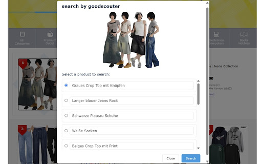 Goodscouter: Google Lens Alternative for Image Search & Price Comparison screenshot